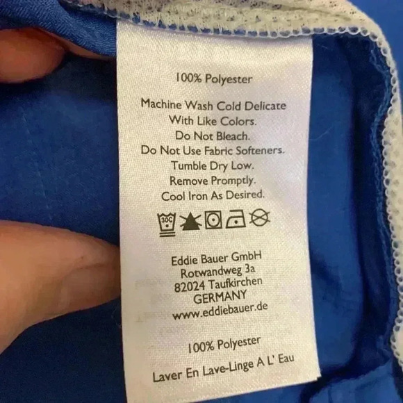 Eddie Bauer Freddy light weight, short sleeve, top vented shirt with two pockets - Picture 8 of 8